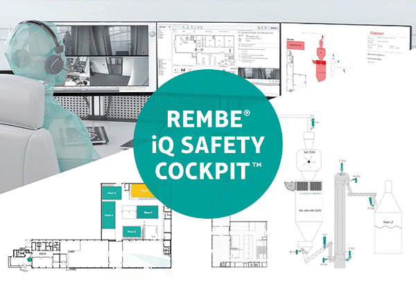 REMBE iQ Safety Cockpit für Explosionsschutz - Beispiel zu vorab individuell konfigurierten Einsatz- und Ablaufszenarien