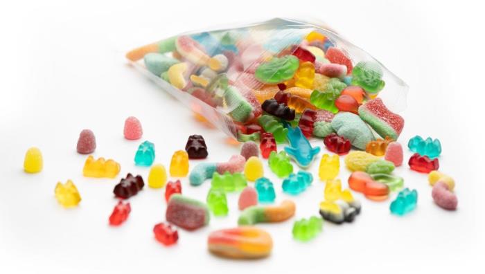 Süßwarenprodukte wie Jellies lassen sich leicht in kleine Beutelgrößen abfüllen