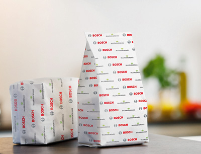 gesiegelte Papierverpackung Bosch Packaging