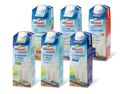 Laktosefreie Milch von MinusL in Combifitmidi von SIG Combibloc