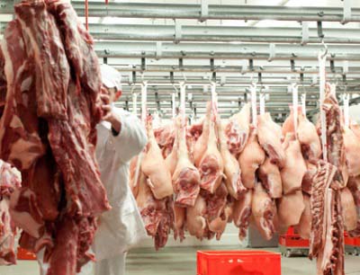 Die Fleischproduktion 2021 ist um 2,4 Prozent gegenüber dem Vorjahr gesunken