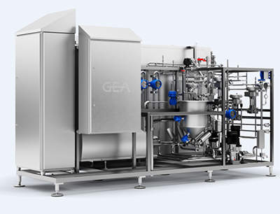 Die Gea UHT-Pilotanlage ist ein flexibles, hoch automatisiertes System für die indirekte thermische Behandlung von flüssigen Produkten wie Fermentationslösungen oder Milchprodukten.