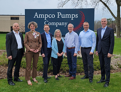 Krones übernimmt Ampco Pumps zu 90 Prozent, ein Zehntel des Unternehmensanteils verbleibt beim Ampco Management