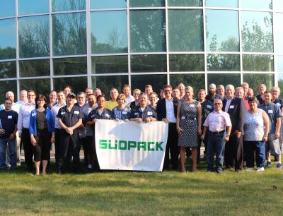 Südpack-Geschäftsführung zu Besuch bei Seville Flexpack in Oak Creek, Wisconsin