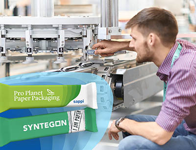 Sappi und Syntegon Technology bündeln ihre Kräfte für nachhaltige, papierbasierte Verpackungslösungen in der Süßwarenindustrie