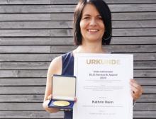 Kathrin Heim von der FH Wiener Neustadt in Österreich wurde der internationale DLG-Sensorik Award 2020 verliehen