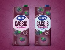 Die Marke Hero launcht ihre Cassis-Säfte zum ersten Mal in Kartonpackungen