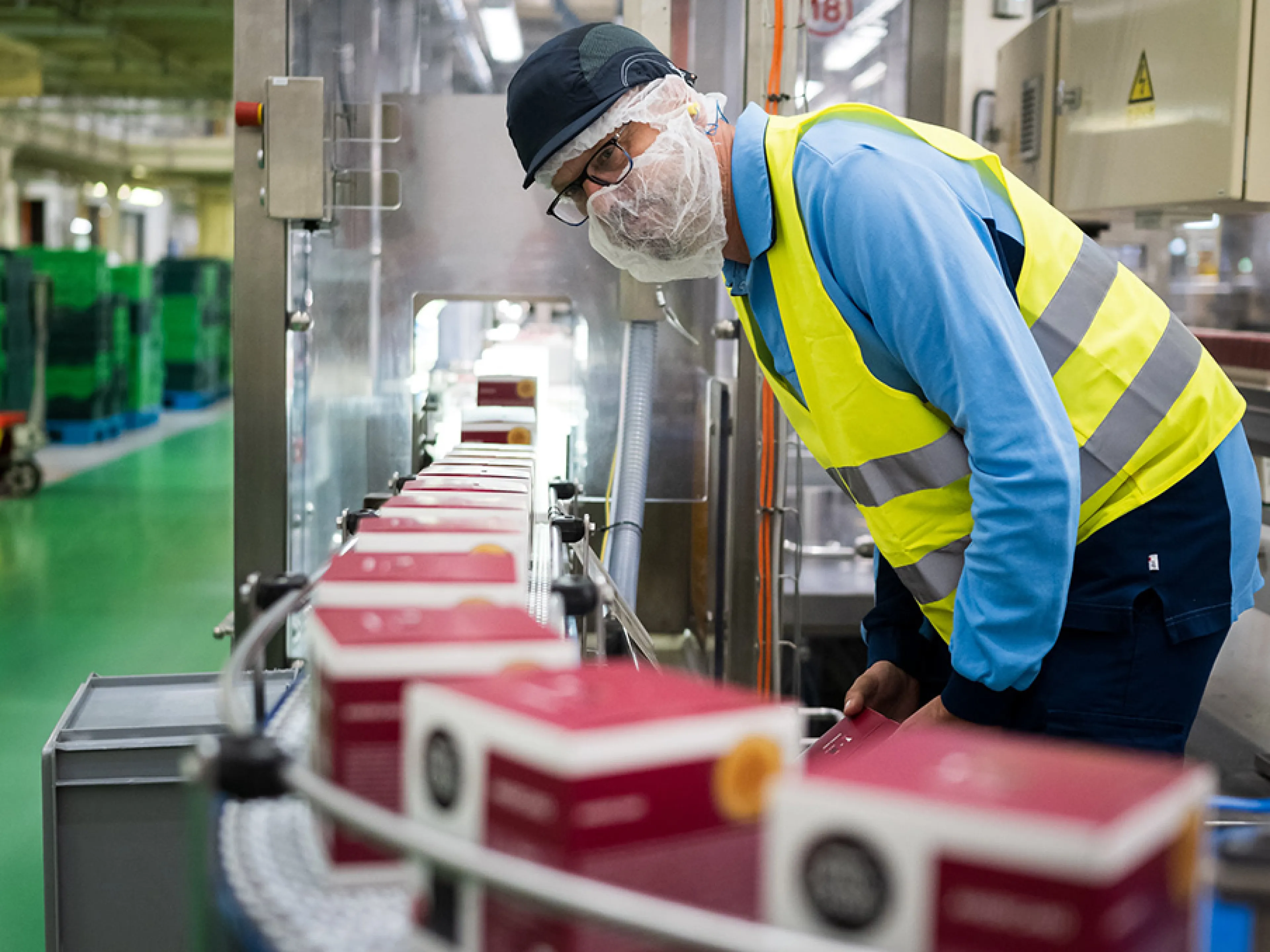 Arbeitssicherheit im Kaffeewerk von Nestlé in Schwerin