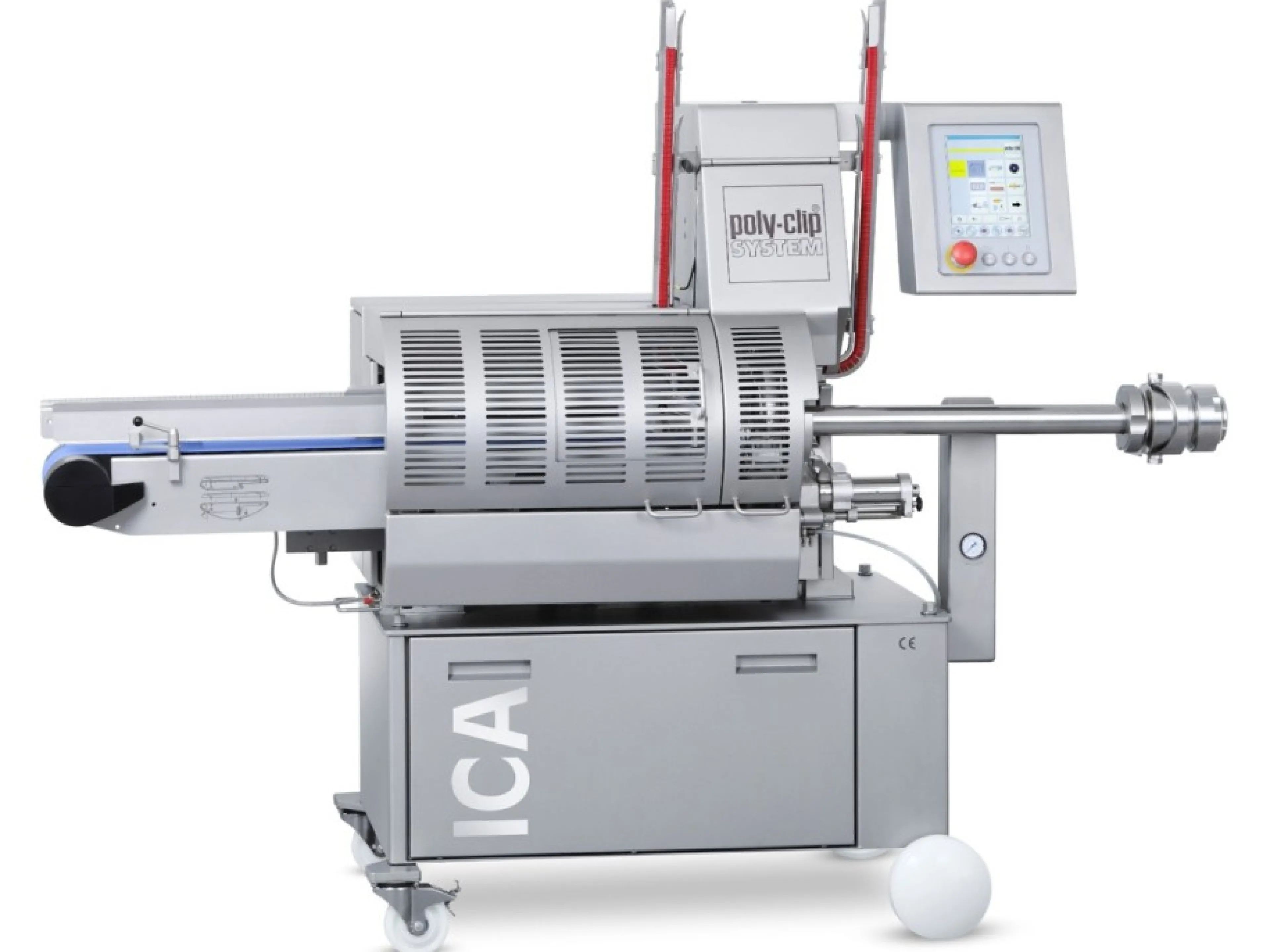 Poly-Clip System ICA - Clipmaschine für Stangenwürste und Formprodukte bis Kaliber 200 Millimeter, Bild: Poly-Clip System Poly-Clip System ICA - Clipmaschine für Stangenwürste und Formprodukte bis Kaliber 200 Millimeter
