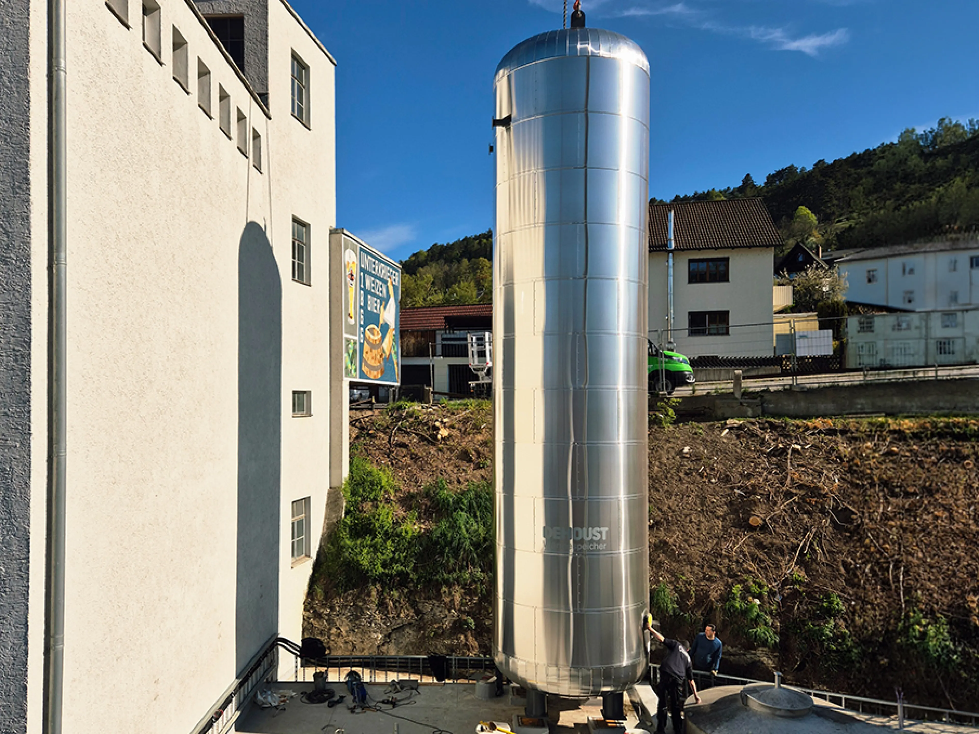 Energiespeicher-Installation beim Riedenburger Brauhaus