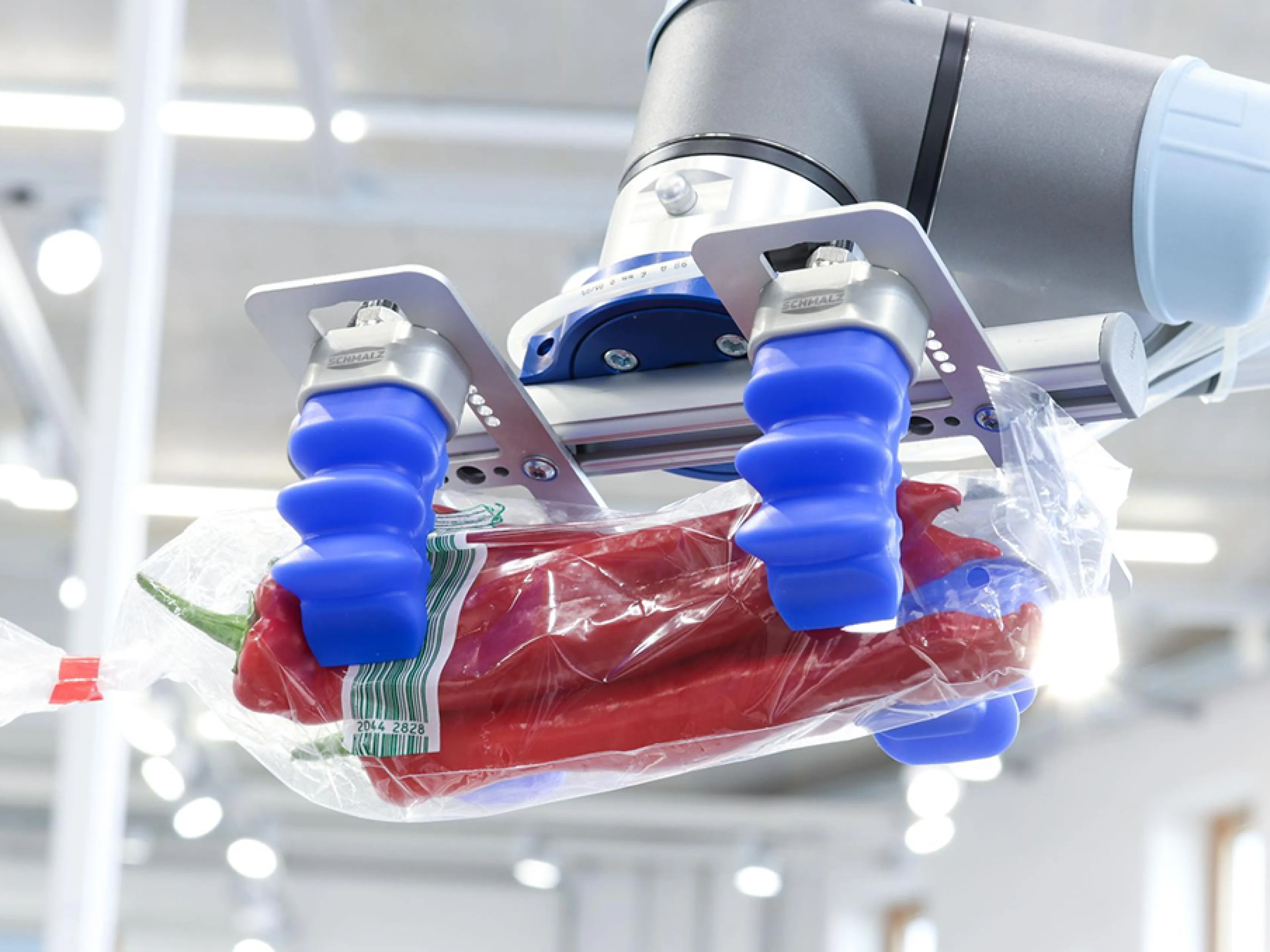 Der modulare Fingergreifer nimmt schwer zu greifende Produkte präzise auf und unterstützt dadurch stabile, wirtschaftliche Automatisierung in Verpackungsprozessen