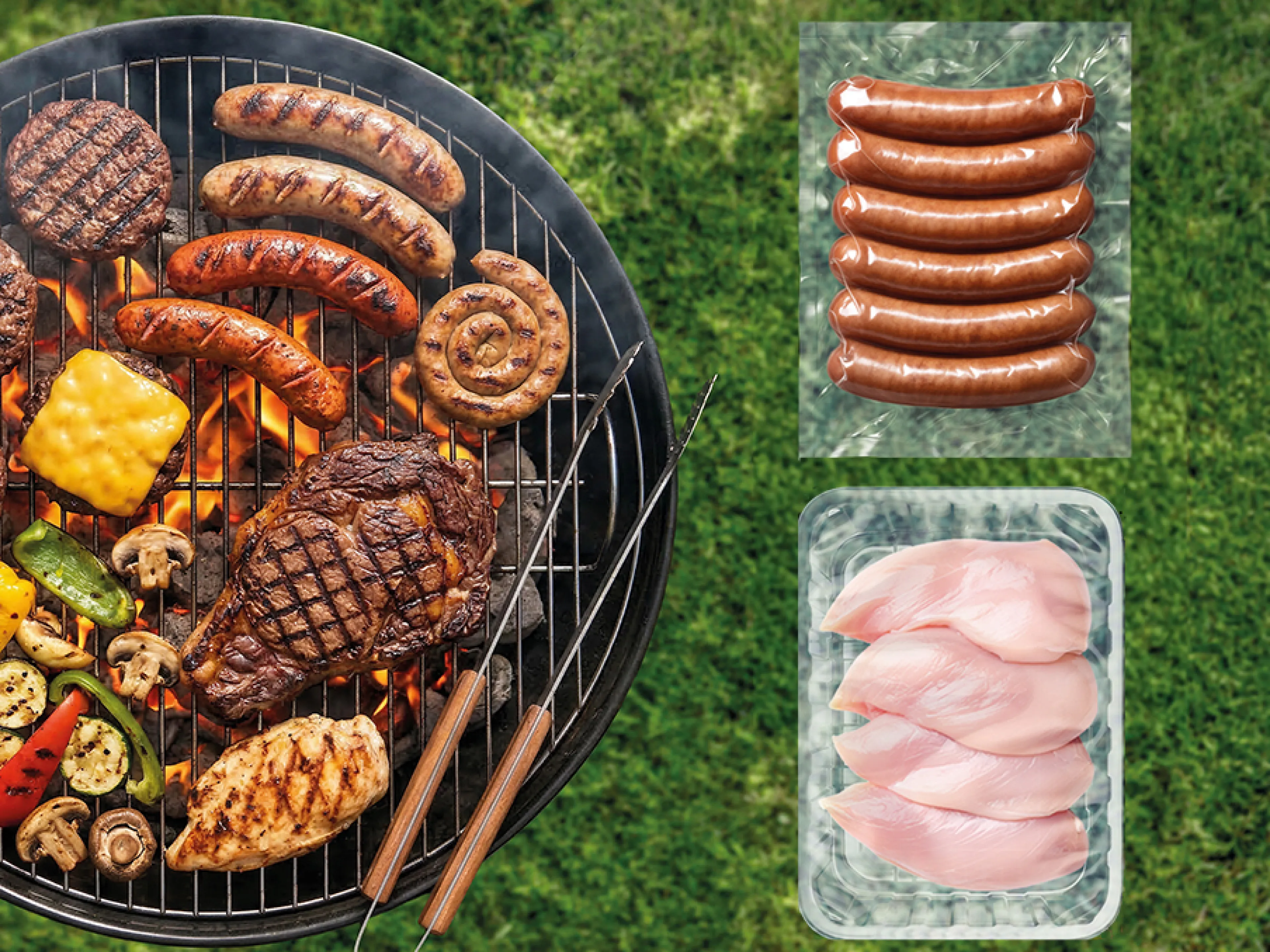 Nachhaltige Fleischverpackungen: Für unterschiedliche Verpackungsdesigns, Produkt- und auch Maschinenanforderungen steht bei Südpack eine breite Vielfalt an konventionellen Mehrwegverbunden als auch an materialeffizienten und recyclingfähigen Materialstrukturen zur Auswahl