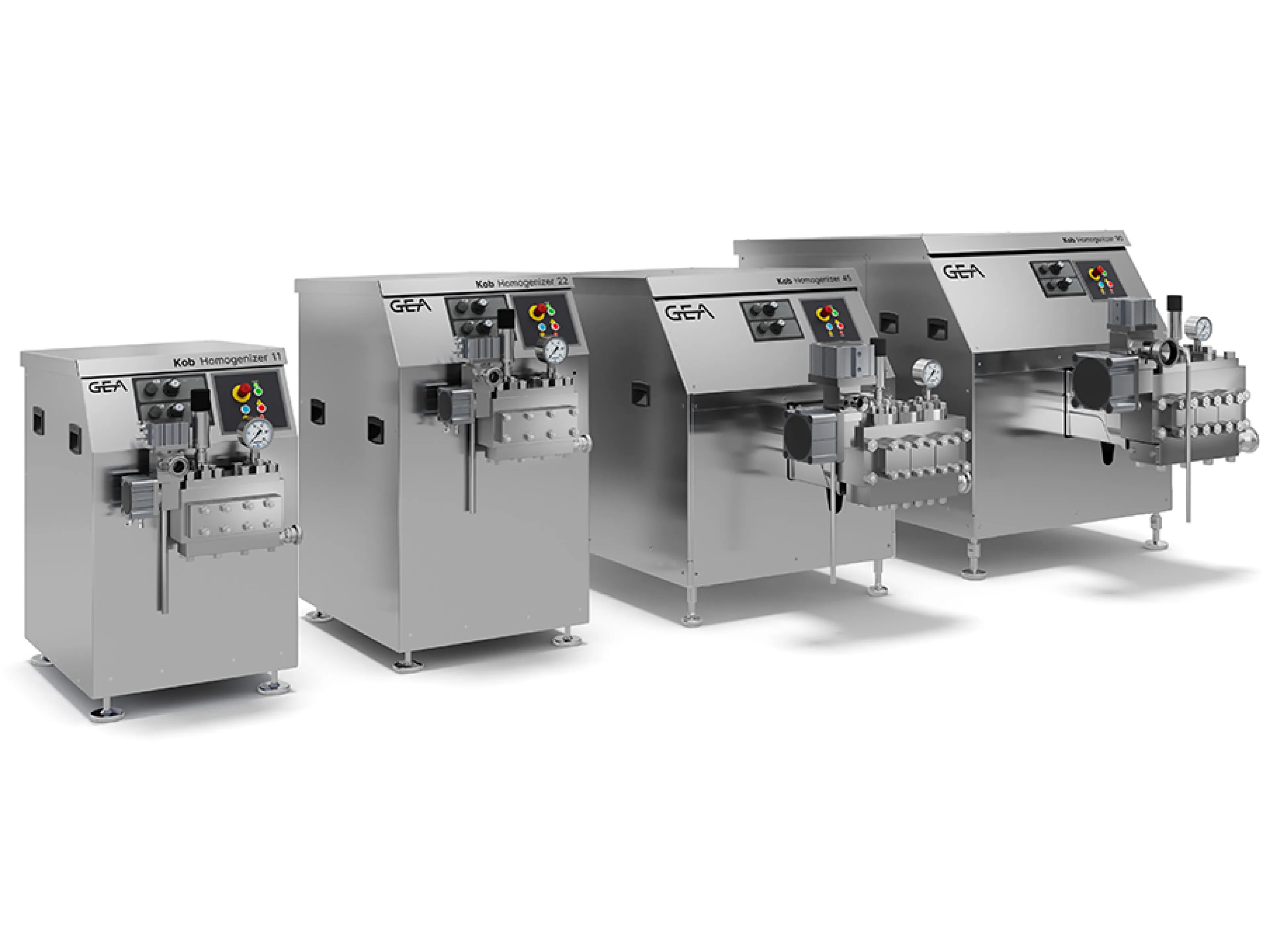 Die neue Serie der GEA KOB-Homogenisatoren umfasst vier Modelle mit einem Druck von bis zu 400 bar und einer Durchsatzleistung von 700 bis 18.000 Liter pro Stunde