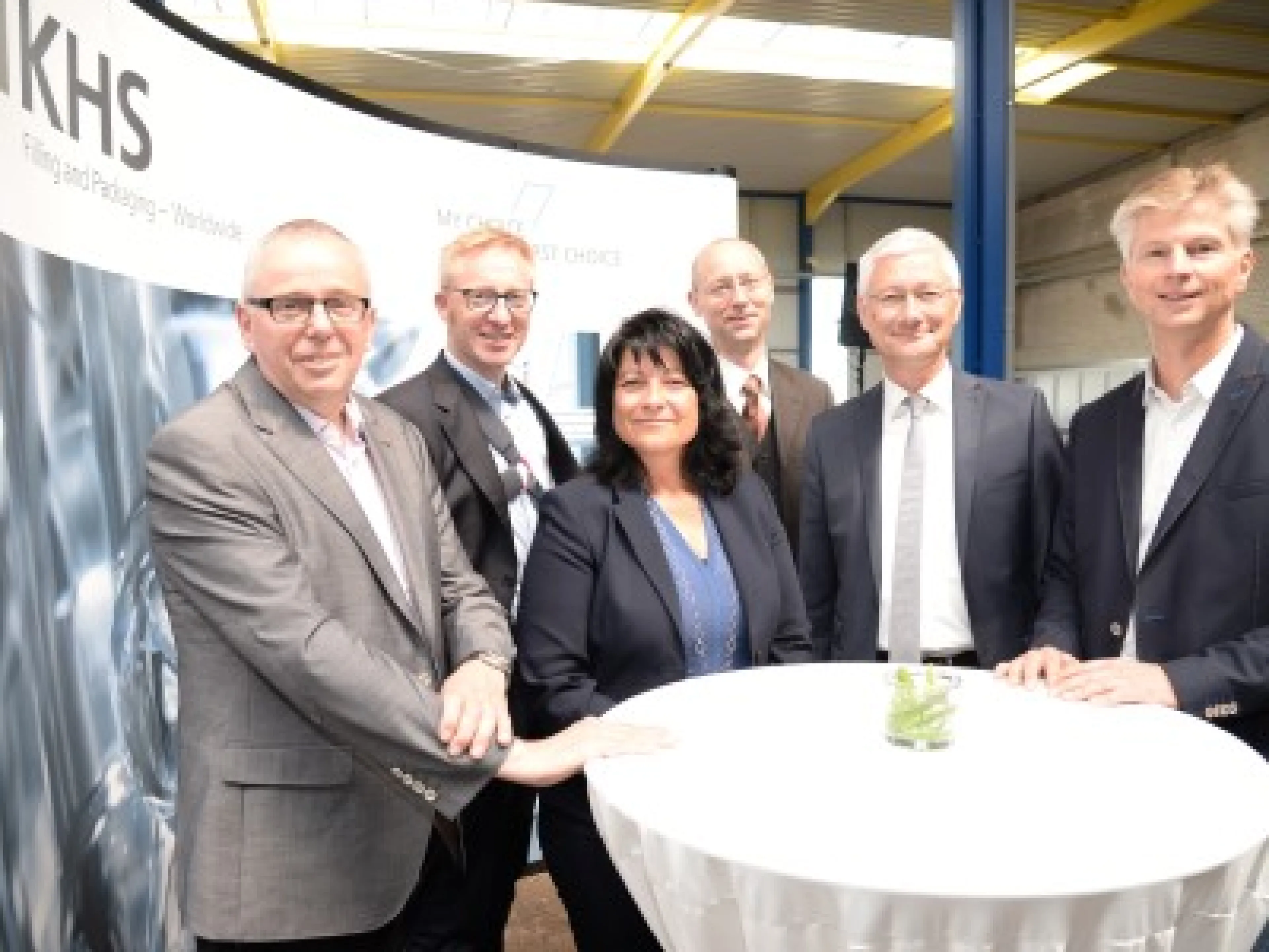 Veranstaltung zur Einsegnung der neuen Montagehalle