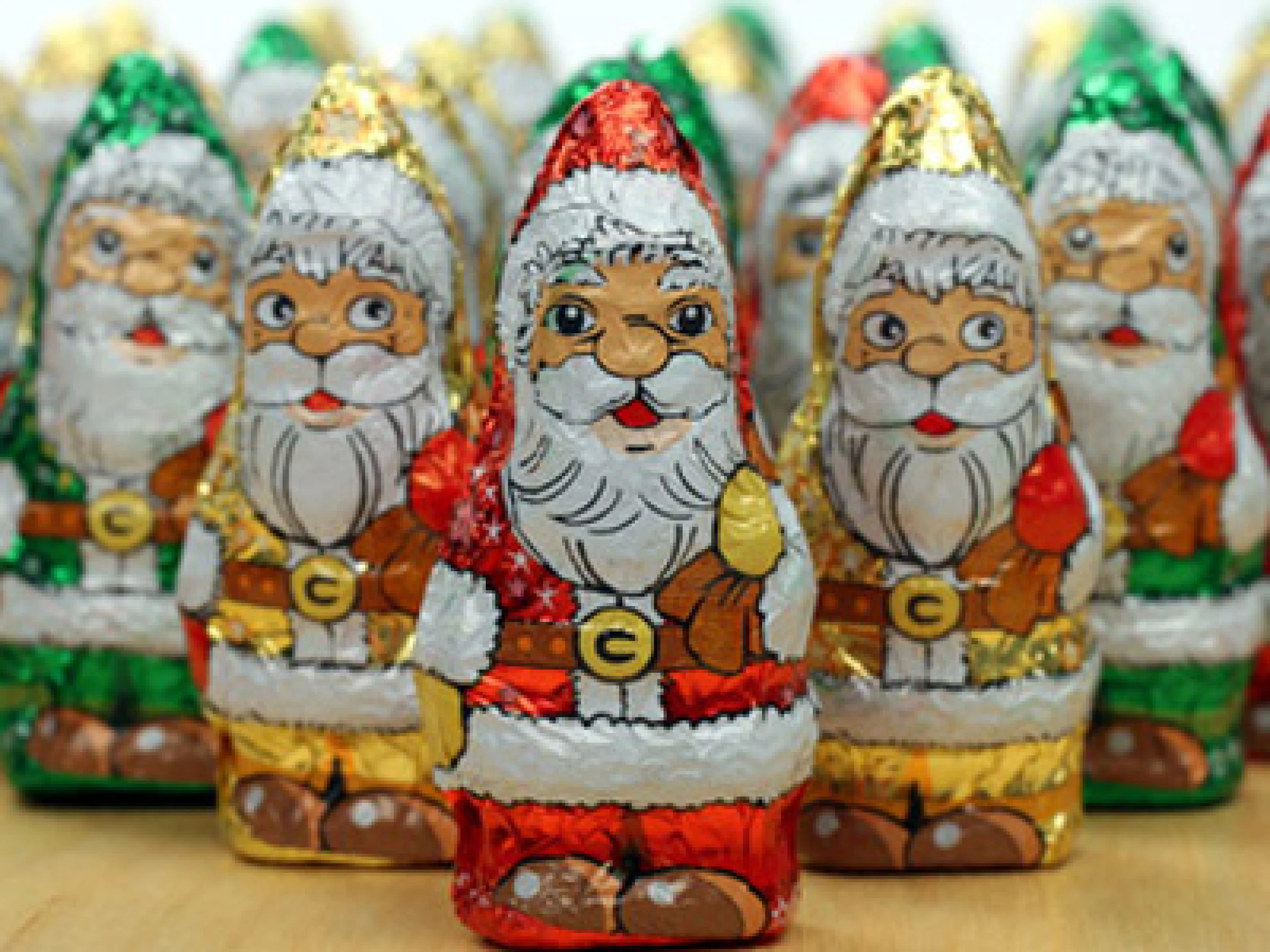 Schokoweihnachtsmänner