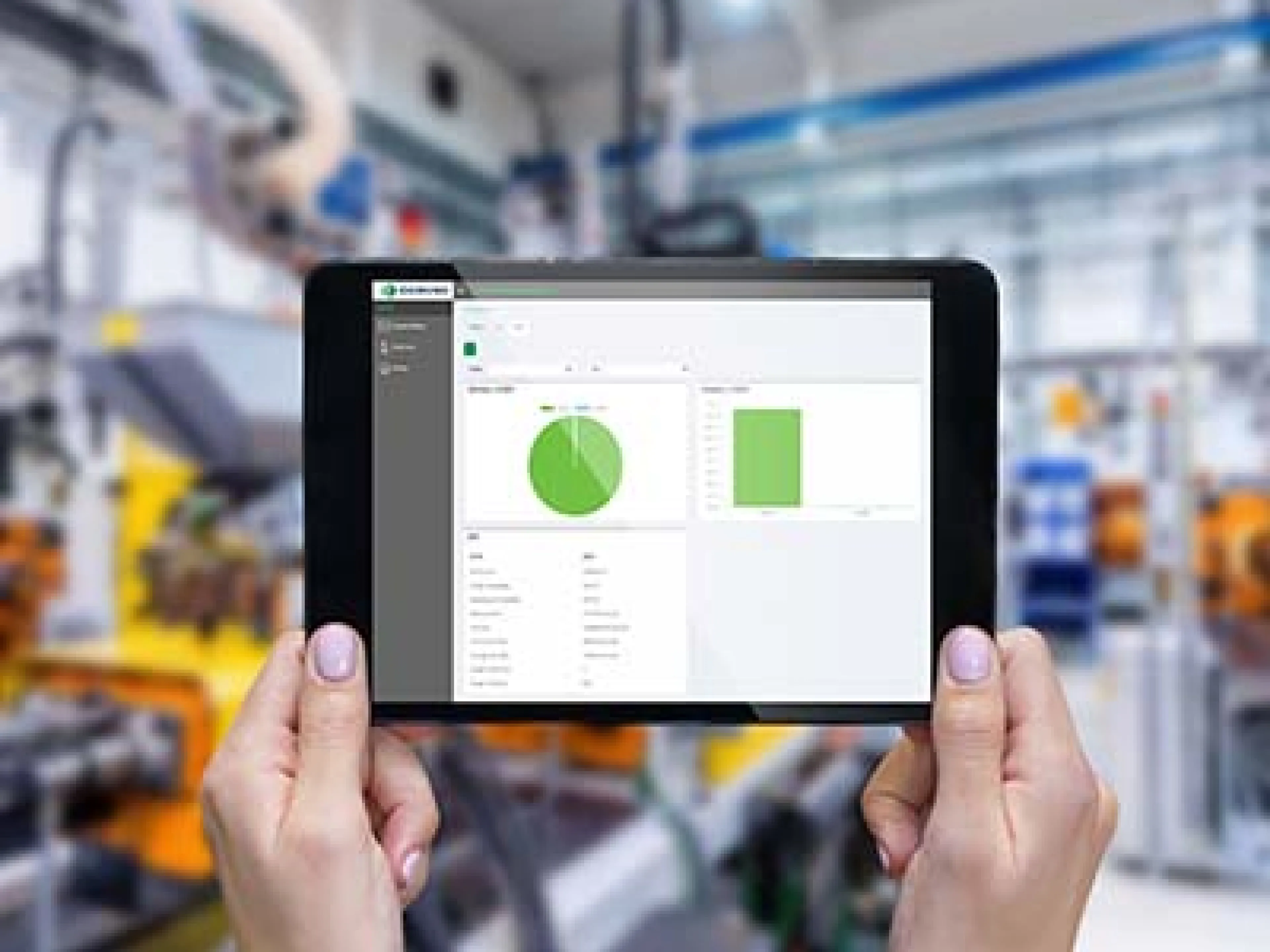 Domino Cloud Tablet in Industrie 4.0 Produktion