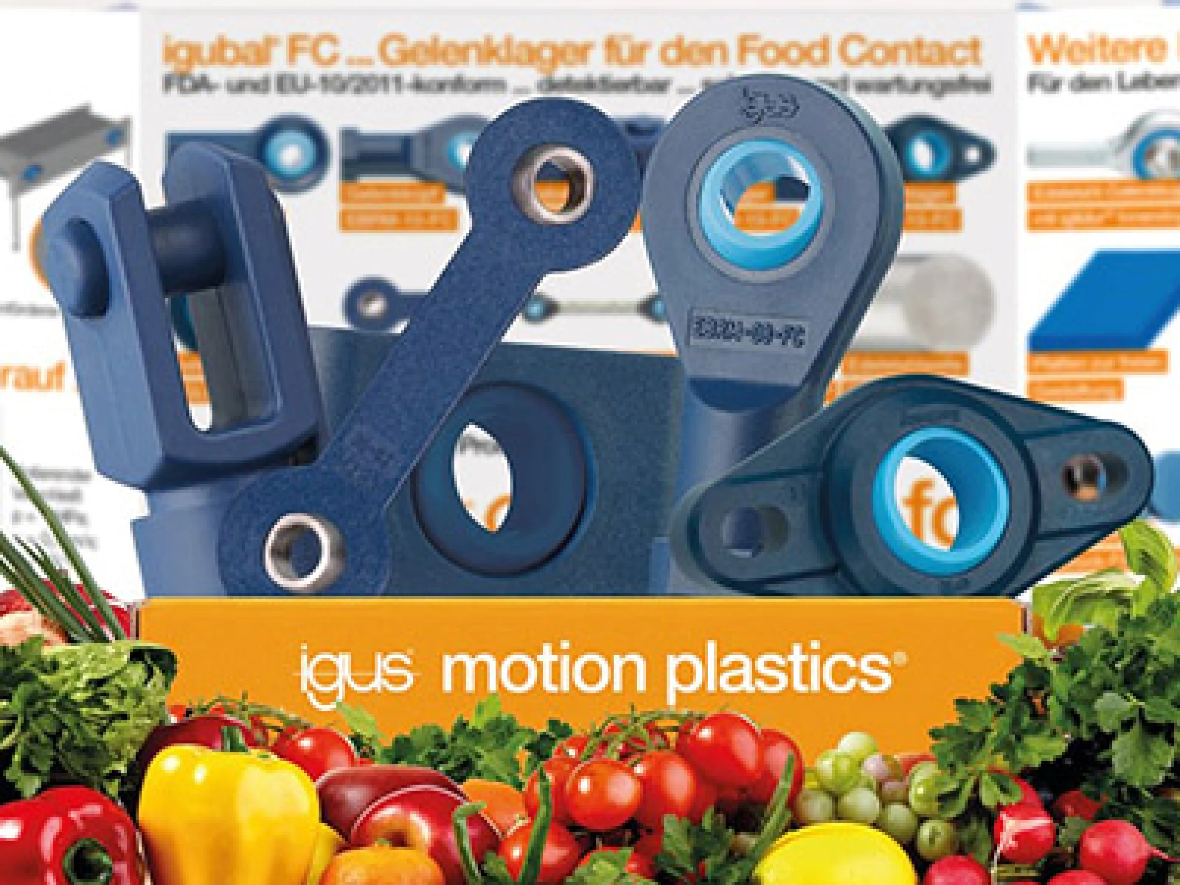 Schmierfreie Gelenklagersysteme für die Lebensmittelindustrie 