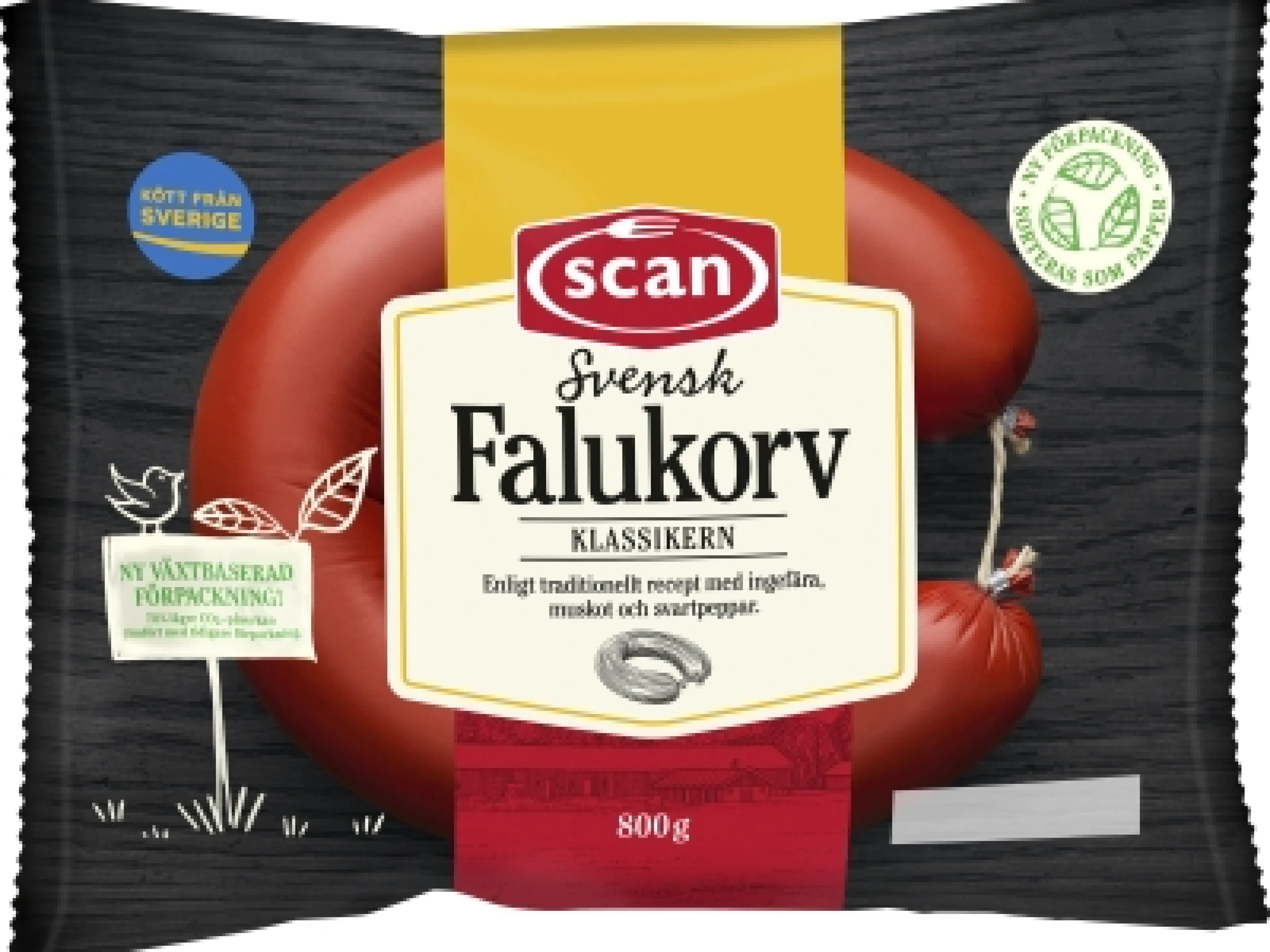 Schwedens meistverkaufte Wurst jetzt in einer erneuerbaren Papierverpackung von Mondi verpackt