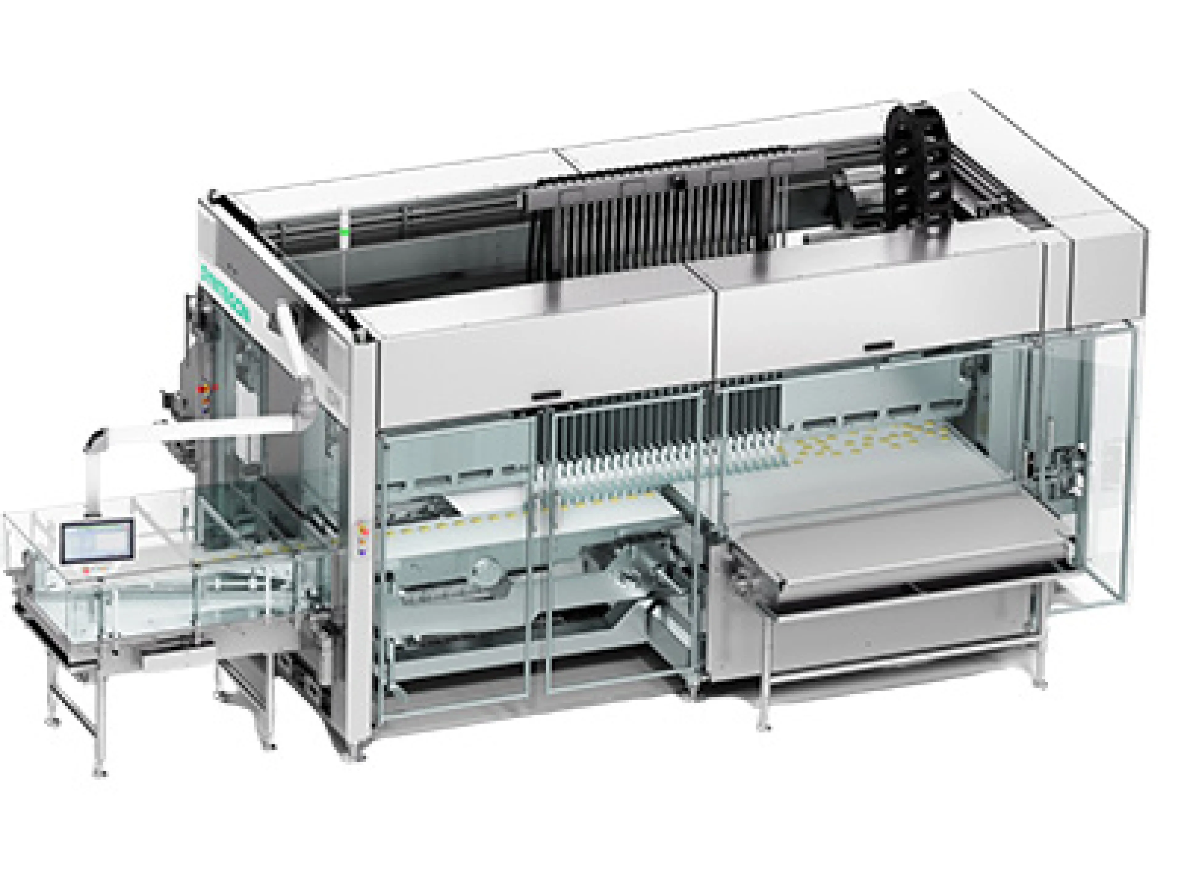 Handling-System für Kekse und Cracker mit Pickertechnologie auf Basis von Linearmotore von Syntegon