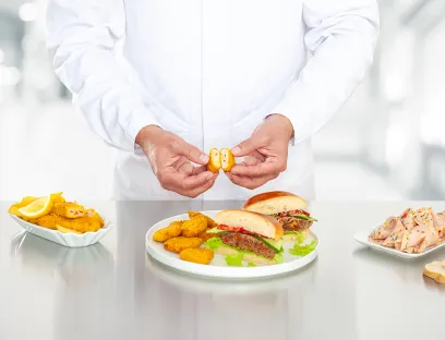 Hydrosol und Planteneers zeigen auf der Iffa 2025 Hybrid-Produkte aus Fleisch und Gemüse, Bild: Hydrosol Hydrosol und Planteneers zeigen auf der Iffa 2025 Hybrid-Produkte aus Fleisch und Gemüse