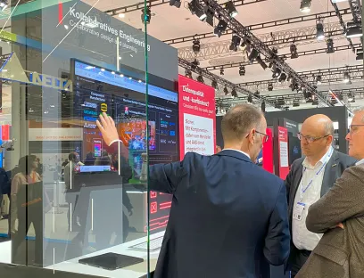 Aussteller zeigen auf der Hannover Messe, wie KI, Automatisierung, Digitalisierung und Elektrifizierung für Effizienzsprünge in der Industrie sorgen, Bilder: LMV-online.de / Susanne Woggon Aussteller zeigen auf der Hannover Messe, wie KI, Automatisierung, Digitalisierung und Elektrifizierung für Effizienzsprünge in der Industrie sorgen