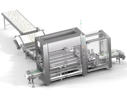 Der neue Zähleinleger gruppiert Kekse besonders schonend und platziert sie in Trays aus Karton oder Plastik oder in Flow Wrapper Zuführungen, Bild: Syntegon Der neue Syntegon-Zähleinleger gruppiert Kekse besonders schonend und platziert sie in Trays aus Karton oder Plastik oder in Flow Wrapper Zuführungen.