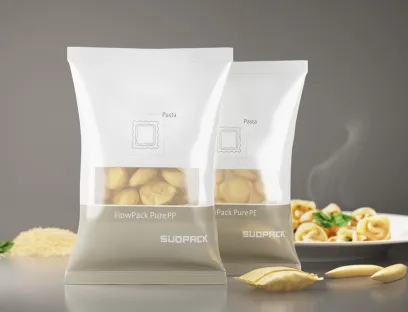 Die „Pure Line“-Folien in den Flowpacks bieten neben ökologischen Vorteilen auch funktionelle Eigenschaften wie eine hohe Sauerstoffbarriere, die Haltbarkeit und Produktschutz entlang der gesamten Lieferkette sichert, Bild: Südpack Die „Pure Line“-Folien in den Flowpacks von Südpack bieten neben ökologischen Vorteilen auch funktionelle Eigenschaften wie eine hohe Sauerstoffbarriere, die Haltbarkeit und Produktschutz entlang der gesamten Lieferkette sichert