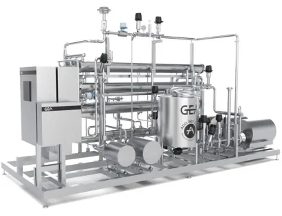 Membranfiltration: Zur Entalkoholisierung von Bier nutzt Gea „AromaPlus“ eine Filtrationstechnologie mit speziellen Polymermembranen, bei der Alkohol und Wasser mittels Umkehrosmose von den Inhaltsstoffen getrennt werden. Die Kaltfiltration arbeitet mit Druck statt Temperatur, deshalb bleiben die ursprünglichen Aromen erhalten und müssen nach der Alkoholentfernung nicht nachgearbeitet werden