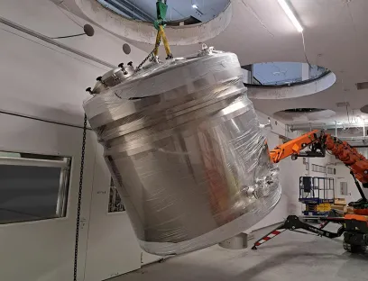 Einbau der neuen Gea-Mischanlage zur Erweiterung der Aromenproduktion bei Symrise in Holzminden