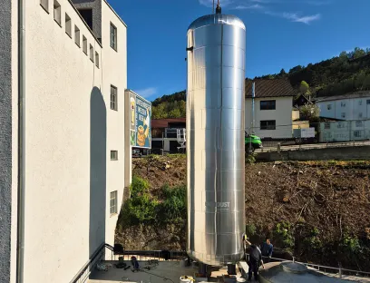 Energiespeicher-Installation beim Riedenburger Brauhaus