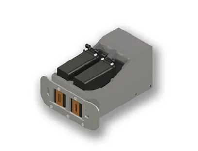 Nonstop-Printing-Funktion: Zwei synchronisierte Inkjet-Druckköpfe sorgen für höhere Druckerverfügbarkeit, Bild: Bluhm Systeme GmbH Nonstop-Printing-Funktion