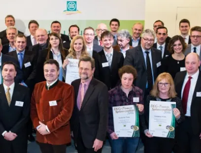 Preisverleihung anlässlich der Biofach 2016 in Nürnberg (Auszug vom Gruppenfoto), Bild: DLG Preisverleihung anlässlich der Biofach 2016 in Nürnberg