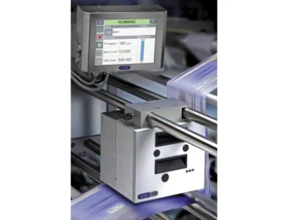 Thermotransfer-Direktdrucker Linx TT5, Bild: Bluhm Systeme GmbH Thermotransfer-Direktdrucker Linx TT5