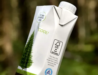 Alleine 2014 wurden fast 44 Milliarden Kartonverpackungen mit FSC-Zertifikat verkauft, Bild: Tetra Pak Kartonverpackung FSC