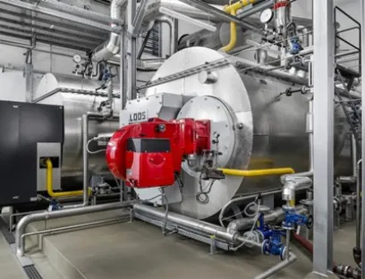 Erdgasfeuerungen bei der Oettinger Brauerei
