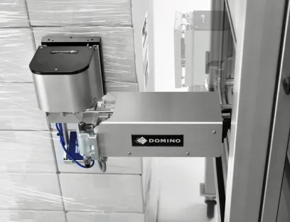 Der Applikatorkopf des M220 ist um 180° drehbar, Bild: Domino Deutschland GmbH Applikatorkopf