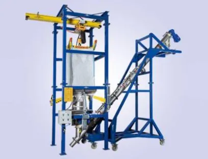 Big Bag-Entleerstation „JEL PremiumLine“ mit nachgeschalteter Schneckenförderung