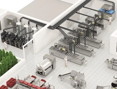 Zentralisierung der Vakuumversorgung in der Fleischverarbeitung, Bild: Busch Vacuum Solutions Zentralisierte Vakuumversorgung