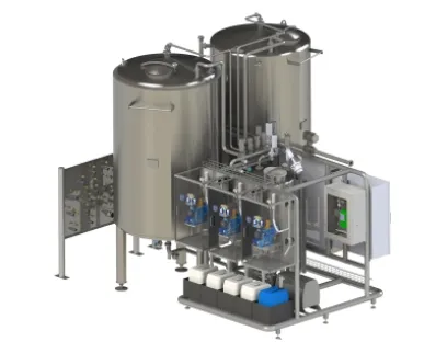 Reinigungsteil: Cleaning-in Place-Anlage für die Lebensmittelindustrie