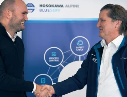 Samir Kryeziu, Leiter Business Development bei Rico Sicherheitstechnik (links), und Alexander Auer, Operations Director Blueserv