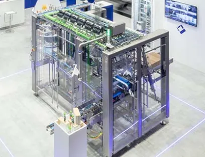 Meypack Kartonverpackungsmaschine VP 600 für die Verarbeitung von Pouches