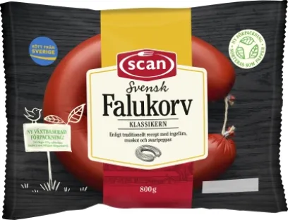 Schwedens meistverkaufte Wurst jetzt in einer erneuerbaren Papierverpackung von Mondi verpackt