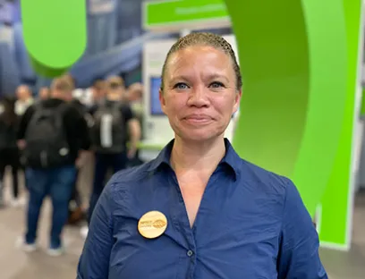Jessica Bethune von Schneider Electric im Business Lunch-Interview, Bild: LMV-online.de / Susanne Woggon Jessica Bethune, Vice President Industrial and Process Automation für die Region DACH bei Schneider Electric