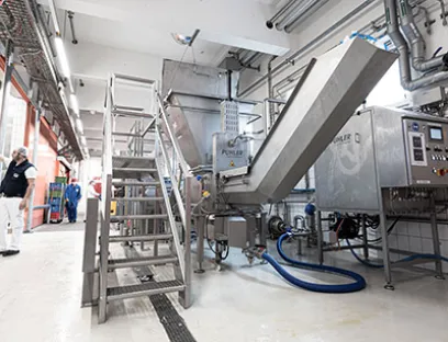 WEIMA PUEHLER G.300 ReWork Entwässerungspresse im Einsatz bei Emmi