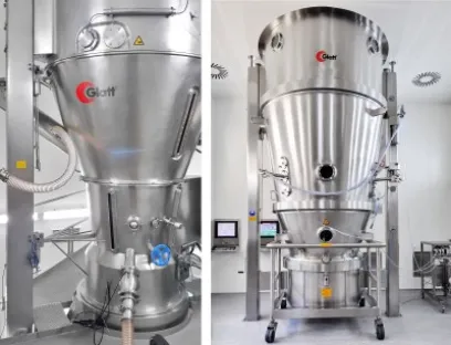 Beide Anlagen im Glatt Technologiezentrum in Weimar verarbeiten lösemittelbasierte Produkte