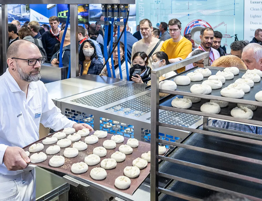 Rondo zeigte auf der Iba 2025 das Demo Programm einer Smart Bread Line