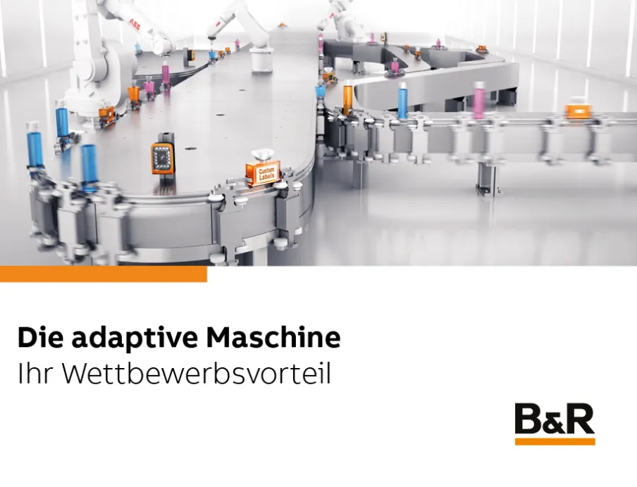 Die adaptive Maschine ist die intelligente Integration von Transportsystemen, Vision-Systemen, Robotik und digitalem Zwilling zu einer völlig neuen Gesamtlösung, Bild: B&R Die adaptive Maschine ist die intelligente Integration von Transportsystemen, Vision-Systemen, Robotik und digitalem Zwilling zu einer völlig neuen Gesamtlösung