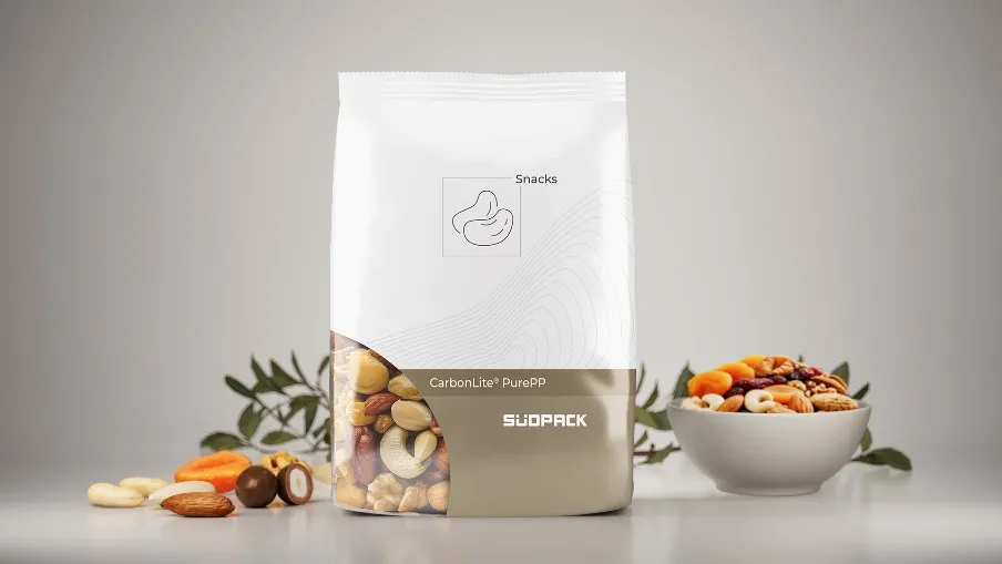 Das recyclingfähige Verpackungskonzept für Nüsse, Gebäck, Trockenfrüchte und sonstige Knabbereien sorgt für hervorragenden Produktschutz und damit für ein unwiderstehliches Geschmackserlebnis bis zum letzten Krümel. Das recyclingfähige Verpackungskonzept für Nüsse, Gebäck, Trockenfrüchte und sonstige Knabbereien sorgt für hervorragenden Produktschutz und damit für ein unwiderstehliches Geschmackserlebnis bis zum letzten Krümel.