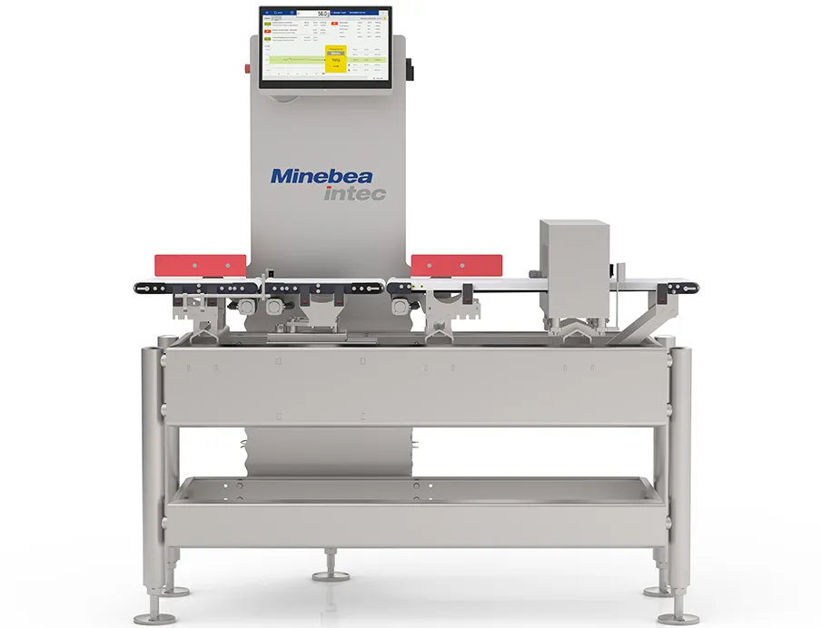 Wägetechnik- und Inspektionslösungen: Kontrollwaage Flexus mit Blue HMI