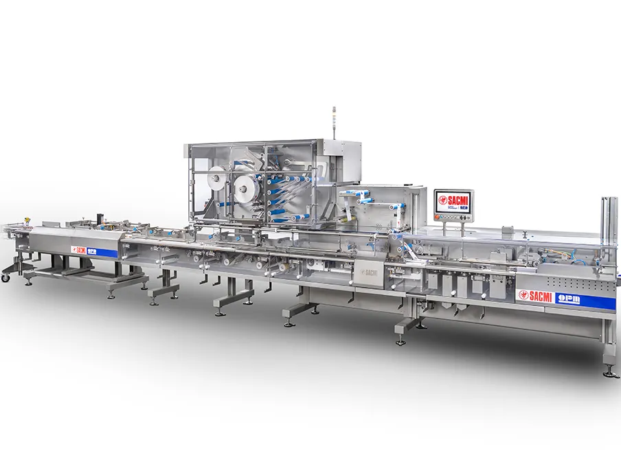 Die neue Sacmi Schlauchbeutelmaschine JTA+ mit automatischem Foliensplicer
